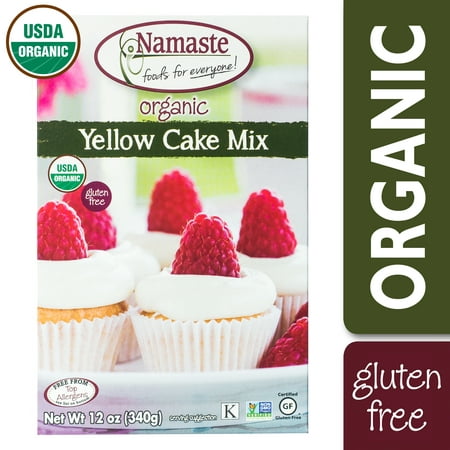 Namaste Foods Gluten Free Organic Yellow Cake Mix, 12 oz (Best Vanilla Cake Box Mix)