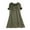 Army Green formal dresses for women, variant on Wycnly Formal Dresses for Women Casual Button Down Plus Size Swing Hoodie Dresses with Tie Short Sleeve V-Neck Solid 2024 Summer Mini Dress Army Green l