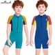 thumbnail image 3 of Soidarity Trajes de neopreno para niños, traje de buceo con protección solar, traje de baño de una pieza de nailon de neopreno ultrafino para jóvenes, Deportes acuáticos Amarillo XXL Soidarity OD003672-05, 3 of 6