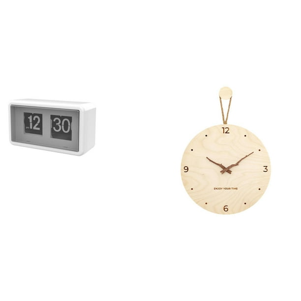 Reloj con giro automático,Reloj giratorio automático con pantalla grande para hotel,casa y oficina,Reloj de pared,Reloj de pared decorativo para sala de estar,silencioso,Reloj de pared de