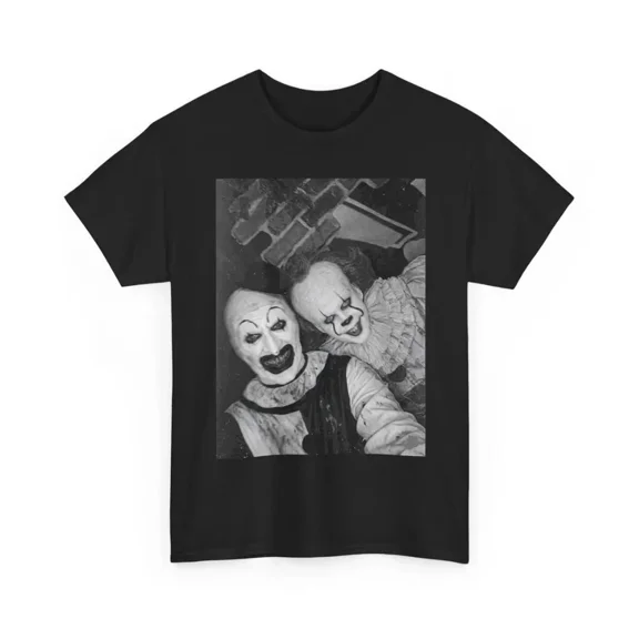 Art the Clown and Pennywise T-Shirt, Horror Movie Tee