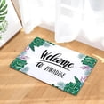thumbnail image 3 of Green Plant Paintings Door Mats Flannel Carpet Entrance Indoor Floor Mat Non-slip Doormat Rug 50x80cm, 3 of 6