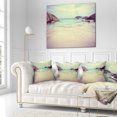 thumbnail image 2 of Designart Vintage Style Seashore Thailand - Seascape Throw Pillow - 18x18, 2 of 4