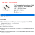 thumbnail image 2 of Tire Pressure Monitoring System TPMS Sensor Service Kit - Compatible with 2007 - 2015 Mini Cooper 2008 2009 2010 2011 2012 2013 2014, 2 of 2