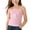 Pink, variant on Girls Ribbed Tank Top Cute Bunny Appliqué Square Neck Sleeveless Soft Knitting Cotton Kids Summer T-Shirt Pink,Size 4-5T