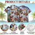thumbnail image 5 of Netecom Santa Claus Snowy Christmas Village Hawaiian Shirt, Holiday Print Button Down Summer Beach Short Sleeve Shirt, S-5XL, 5 of 6