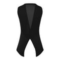 thumbnail image 5 of Spring Tops for Women Womens Top Athletic Sleeveless Tunic Leather Top Women Ladies Apparel T Shirt Women's Sleeveless Sports Vest Fitness Yoga Vest Smock Quick Drying Thin Sports Shirt Black L, 5 of 5