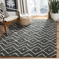 thumbnail image 2 of SAFAVIEH Kilim Wesley Geometric Area Rug, Charcoal/Natural, 5' x 5' Square, 2 of 8