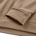 thumbnail image 5 of Tgw Mens Solid Midweight Golf Pullover Jacket for Golfing Tan 3Xl, 5 of 6