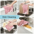 thumbnail image 2 of 6PCS Dish Towels and Dish Cloths Reuseable Dishcloths Sets for Washing Dishes, Cooking, Baking Size 11" x 11" Christmas Forest with Snowmen, 2 of 9