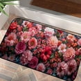 thumbnail image 4 of GOSMITH Felt Square Floor Mat - Red and Pink Flower Patterns - Anti-Slip - Outside Entry Yard Floor Patio - 19.68*39.37in/19.68*47.24in 19.68*39.37 in, 4 of 6