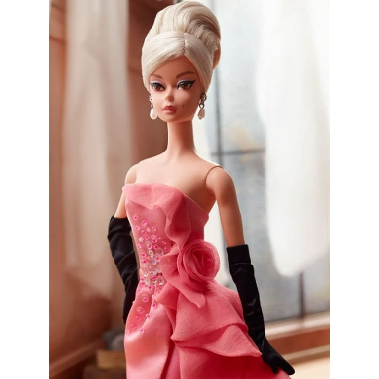slim fit dress slacks Nana Gotti Amara Barbie Pink Sequin Dress main image 1