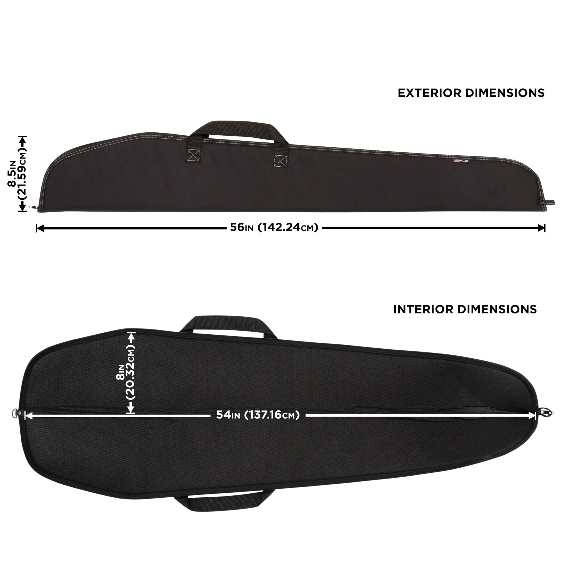 Allen Company 54" Durango Shotgun Gun Case, Black, Polyester, 602-54