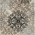 thumbnail image 3 of Superior Modern Floral Scroll Pet and Kid-Friendly Indoor Area Rug, 5'x5' Square, Multi-Colored, 3 of 10