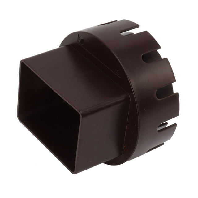 Downspout Adapter Down Tubing Adapter PE ABS Plastic Drain Adapter Replacement Downpipe Converter Connector With Screws
