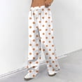 thumbnail image 5 of Hearthz Women’s Pajama Pants Drawstring Wide Leg Polka Dot Lounge Pants Womens Baggy Soft Comfy Lightweight Womens Sleep Pants, 5 of 7