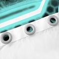 thumbnail image 3 of Erosebridal Teal Gamepads Curtains for Living Room,Video Game 30%-50% Blackout Curtains Set of 2 (38Wx45L),Geometric Plaid Curtains and Drapes (38Wx45L),Male Bedroom Decor, 3 of 6
