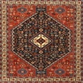 thumbnail image 1 of Ahgly Company Machine Washable Indoor Square Traditional Saffron Red Area Rugs, 7' Square, 1 of 7