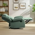 thumbnail image 5 of DREAMSIDEA Manual Wingback Recliner Chair Corduroy Recliners Sofa with Armrests & Backrest for Living Room, Pushback Recliner Wingback Chair Reading Chair( Green&3-Section Back, Set of 1), 5 of 6