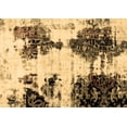 thumbnail image 1 of Ahgly Company Indoor Rectangle Abstract Brown Modern Area Rugs, 2' x 5', 1 of 4