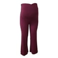 thumbnail image 5 of Gyexs Women's Maternity Pants Flare Leggings Stretchy Comfy Pregnancy Trousers Casual Pregnancy Workout Pants with Pockets (Red, XL), 5 of 5