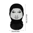 Funny internet full face mesh parody headgear adaptable to most face
