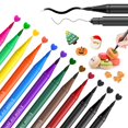 thumbnail image 1 of Bolígrafos Jewem para colorear alimentos, 12 unidades, doble punta, 0,5 mm, comestibles, 1 of 9