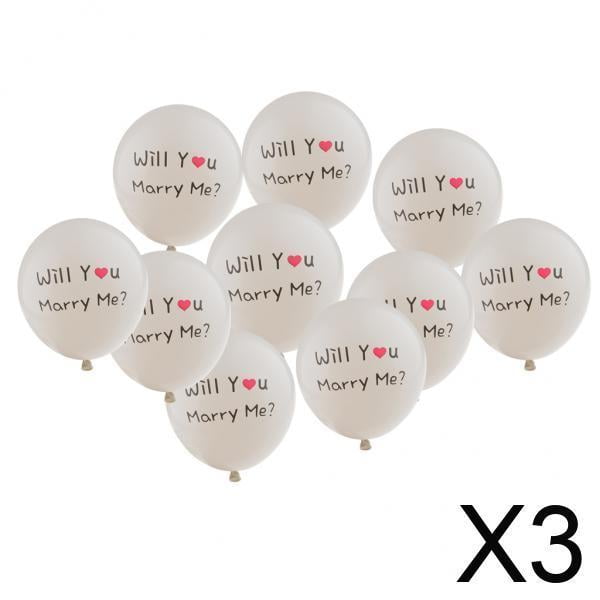 Globos de fiesta,¿Quieres casarte conmigo? Globos blancos para fotografía,Globos de propuesta de 12 pulgadas,decoraciones para fiestas,Globos de látex para bricolaje para bodas y