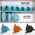 thumbnail image 5 of Cup Storage Stacker Stackable Solid Color Scalable Design Reusable No Odor Anti-slip Lightweight Anti-deformed Beverage Drinking Cup Coaster For Bar, 5 of 5