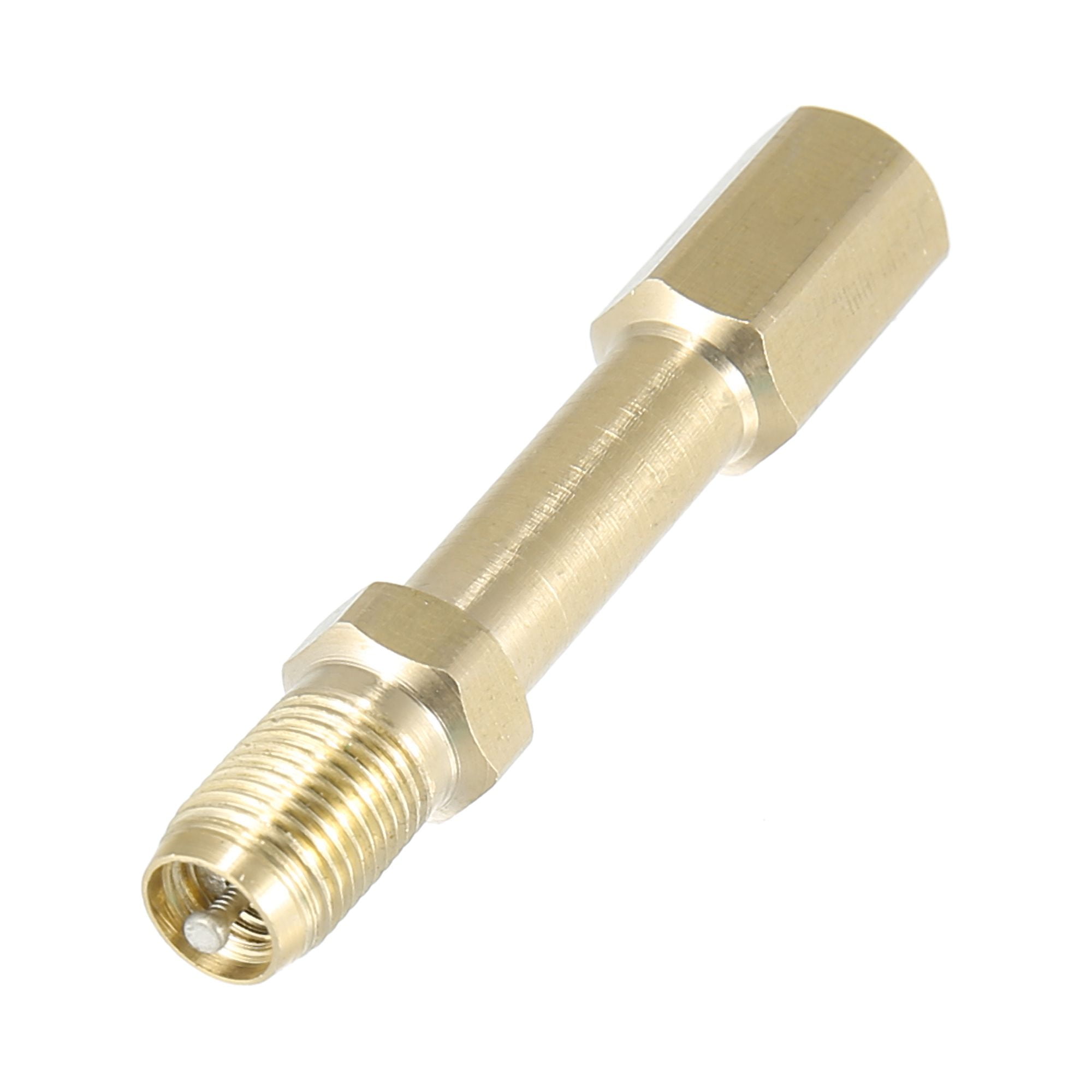 Unique Bargains 4pcs 1.97" Brass Tire Valve Extender Stem Extension Inflation Stright Pole