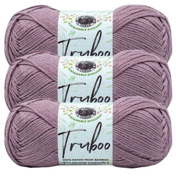 Lion Brand Yarn Truboo Mushroom Yarn 3 Pack