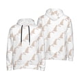 thumbnail image 6 of Bingfone Leopard Print Men's Drawstring Hoodie Long Sleeve Pocket Sweatshirts-Small, 6 of 6