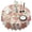 Pioneer Flower Floral, variant on Pioneer Flower Floral Print Pattern Round Tablecloth 60"x60",Wrinkle Wipeable Table Cloth for Kitchen Dining Room Picnic Patio Party