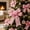 Pink, variant on Linen Woven Fabric Ribbon, 1.5 Inch Tone Decorative Ribbon with Flexible Texture, Reusable Cuttable Craft Ribbon for Holiday Gift Packing, Front Door Wreath and Xmas Tree Ornament DIY