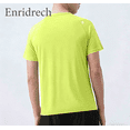 thumbnail image 4 of Enridrech Men's Quick Dry Tshirt Crew Neck Short Sleeve T Shirt Solid Color Casual Stylish Summer Tee Basic Top, 4 of 5