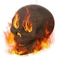thumbnail image 1 of POINTERTECK Scary Flower Skull Heads  Ceramic Halloween Skull Decor Ornament, 1 of 4