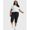 thumbnail image 4 of Hanes Just My Size Women's French Terry Capris, 19" (Plus ) Black 1X, 4 of 5