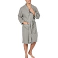 thumbnail image 1 of YIMANIE Men's Robe Cotton Bathrobe Soft Knee Length Sleepwear, 1 of 3