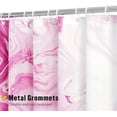 thumbnail image 3 of Hot Pink Marble Extra Long Shower Curtain Set 72 x 84, Modern Ombre 84 inch XL Shower Curtains for Chic Bathroom Decor, Abstract Watercolor Fabric Shower Curtain, 3 of 6