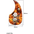 thumbnail image 5 of Acoustic Guitar Pickguard Anti-Scratch Guard Plate Inlaid Abalone Flower Perfect Replacement Pickguard for Most Folk Acoustic Guitar, 5 of 9