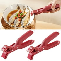 2PCS Multi-Purpose Anti-Scald Kitchen Grippers, Non-Slip Silicone Heat Resistant Clips for Hot Bowls/Pans (Microwave/Oven Safe)