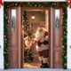 thumbnail image 5 of Cortina de puerta de Navidad - Fondo impermeable de escenas navideñas de poliéster para puertas y ventanas, 1 cuenta, 5 of 6