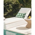 thumbnail image 7 of Pack of 2 Outdoor Lumbar Pillow Covers 12x20 Inch, Green White Buffalo Check Waterproof Throw Pillow Covers Set, Farmhouse Plaid Modern Geometric Decorative Cushion Cases for Patio Porch Car, 7 of 7