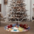 thumbnail image 3 of Lsque Sanrio Print Christmas Tree Skirt with Ties and Velcro,Xmas Holiday Decorations, Adjustable Tree Skirt-36", 3 of 6