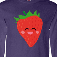 thumbnail image 4 of Inktastic Strawberry Kawaii Long Sleeve T-Shirt, 4 of 5