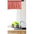 thumbnail image 3 of Ambesonne Coral Window Valance, Flower Floral Romance, 54" X 18", Coral, 3 of 3