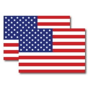 American Flag Car Magnet Decal - 4 x 6 Heavy Duty for Car Truck SUV 2 PACK