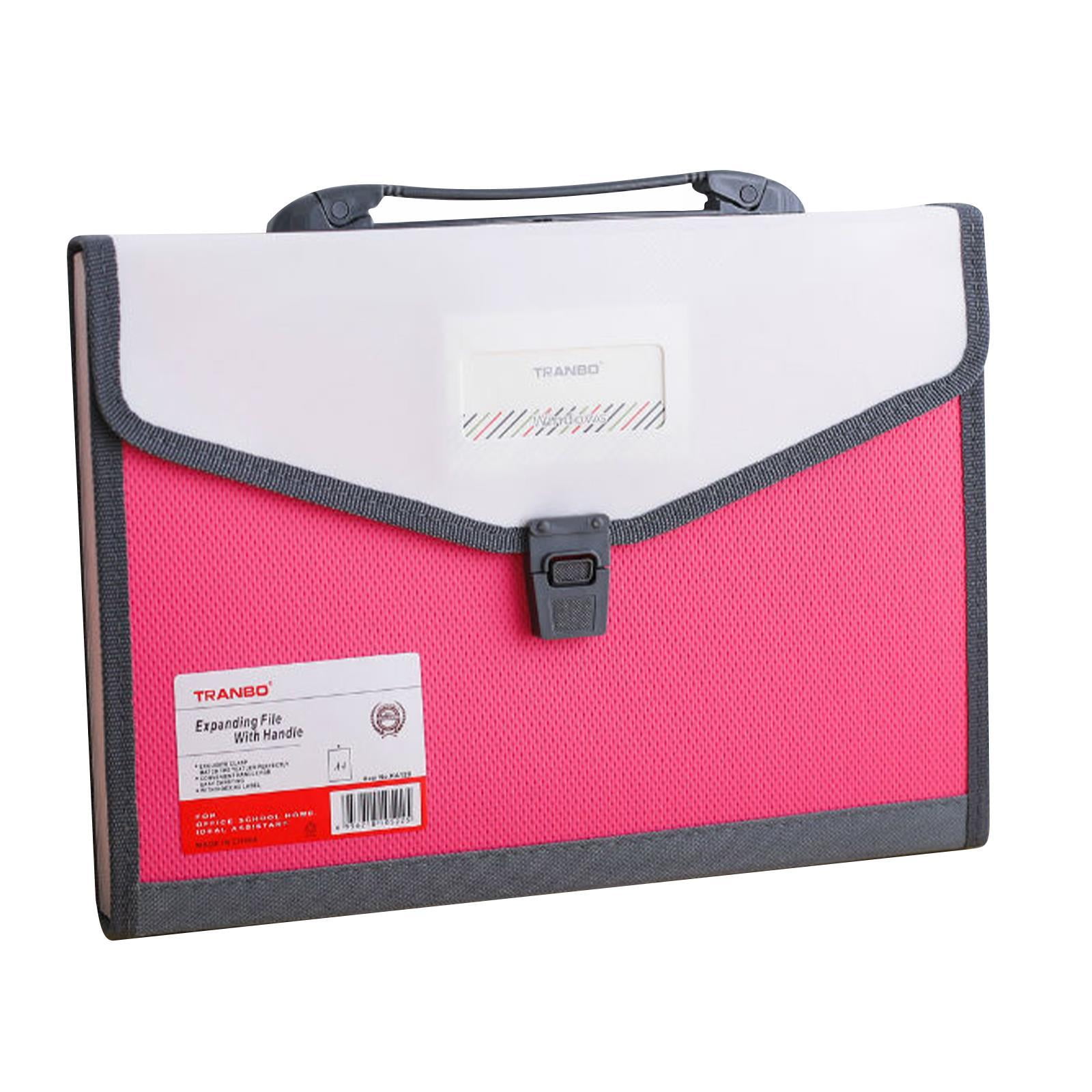 13 Pockets Accordion File Organizer with Durable Handle, A4 Expanding