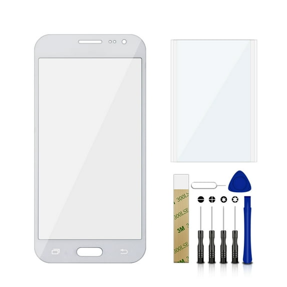 For Samsung Galaxy J2 SM-J200H SM-J200H/DS Replacement Front Outer Glass Lens Screen Tool White
