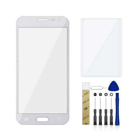 For Samsung Galaxy J2 Duos TV SM-J200BT Replacement Front Outer Glass Lens Screen Tool White